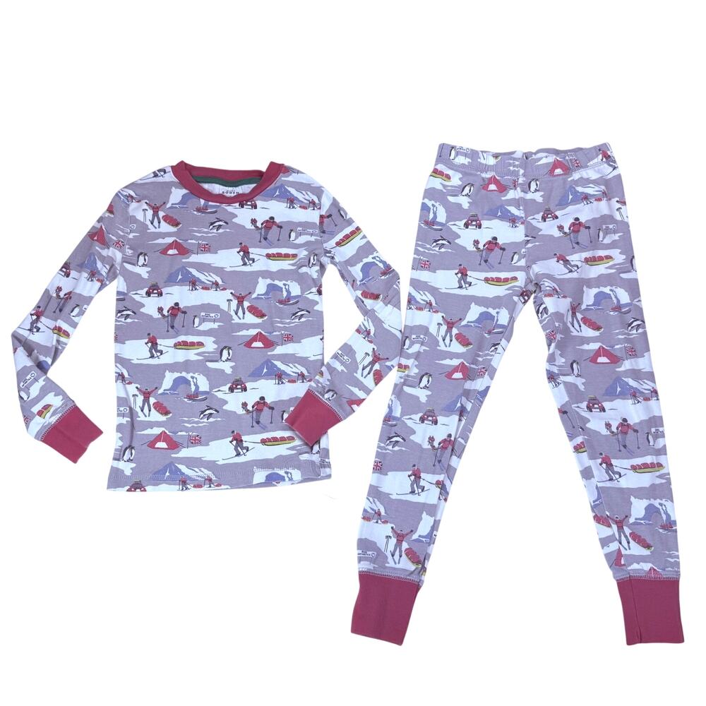 Mini Boden Antarctic Print Pajama Set Size 7 - AS IS